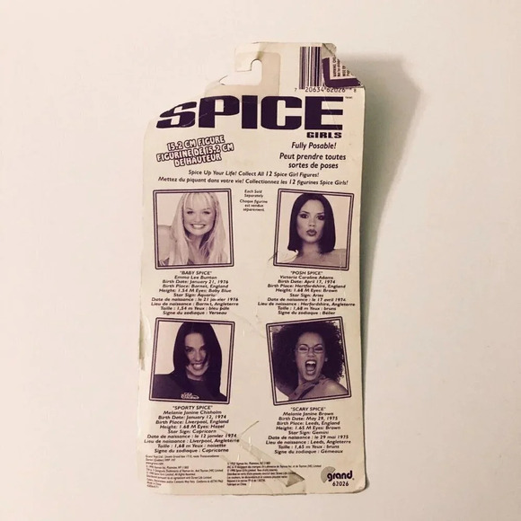 Vintage 1998 Posh  Spice Girls 6 Inch Tall Action Figure Doll Victoria Damaged - Picture 5 of 16
